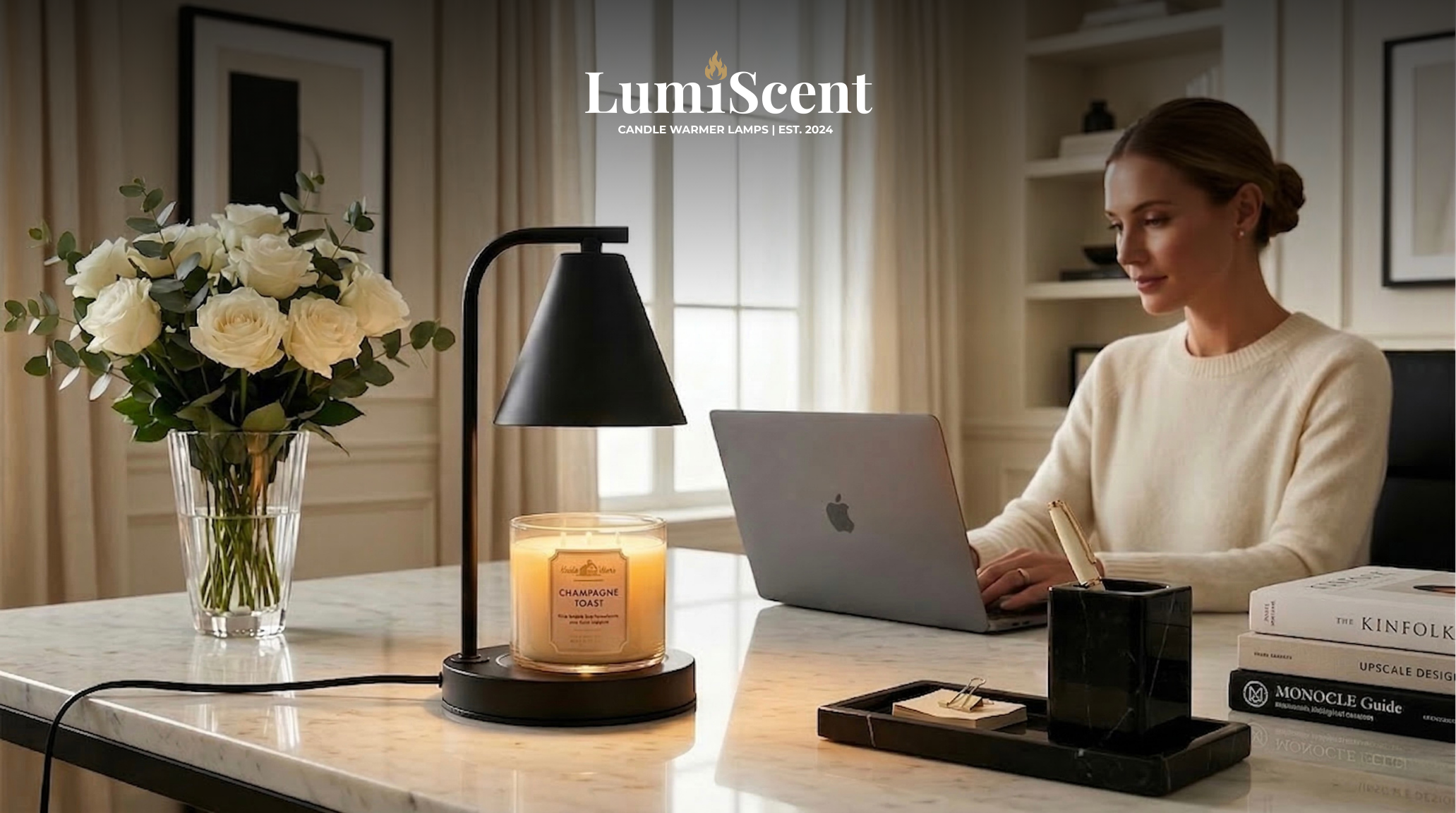 Classic Candle Warmer Lamp | Dimmable Wax Melt for Scented Candles